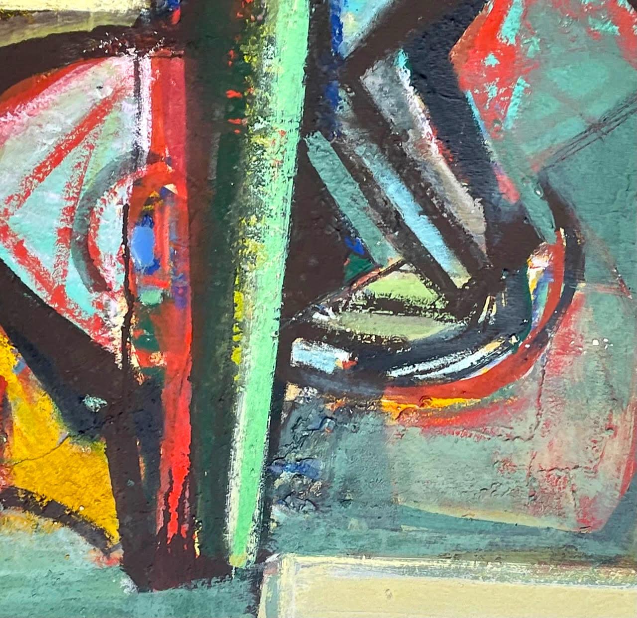 Ozymandias (peinture expressionniste abstraite unique et signée d'un peintre renommé) en vente 2