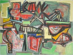 Ozymandias (unique, signed Abstract Expressionist painting by celebrated artist)