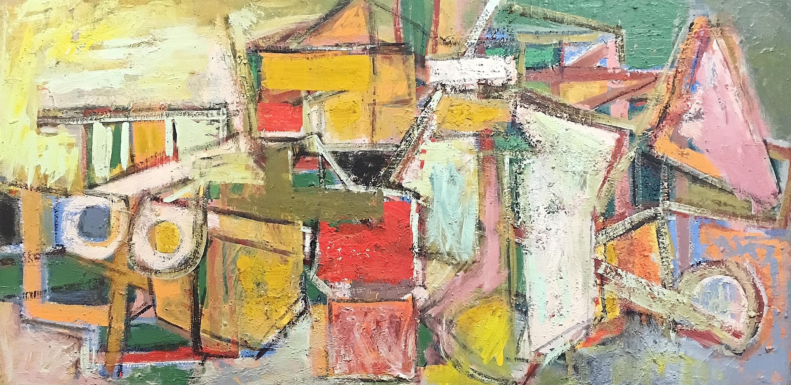 Ben Wilson Abstract Painting - Safe Harbor