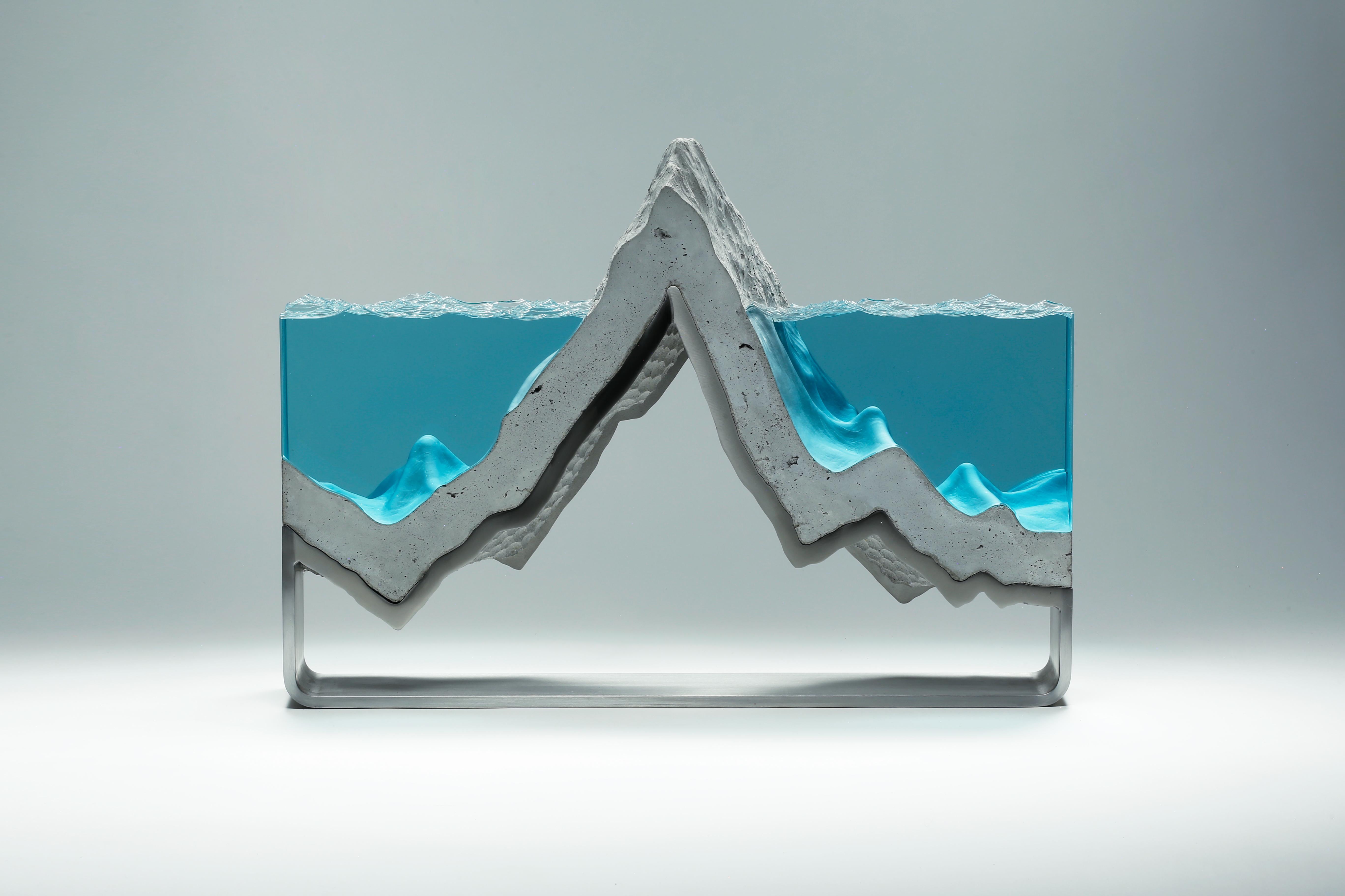 Ben Young Abstract Sculpture - Split Sea