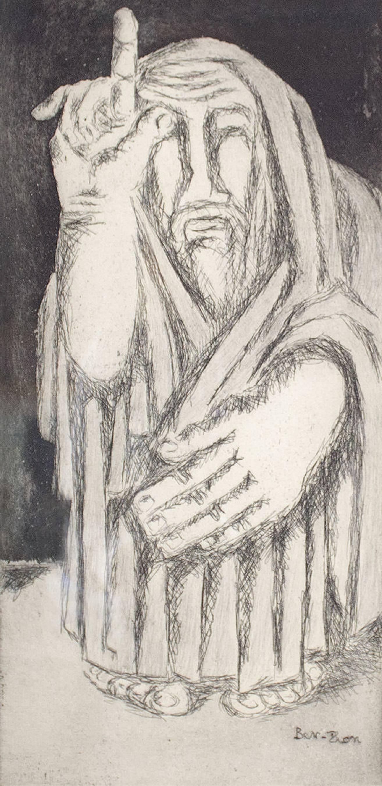 Biblical Prophet - Print by Ben-Zion Weinman