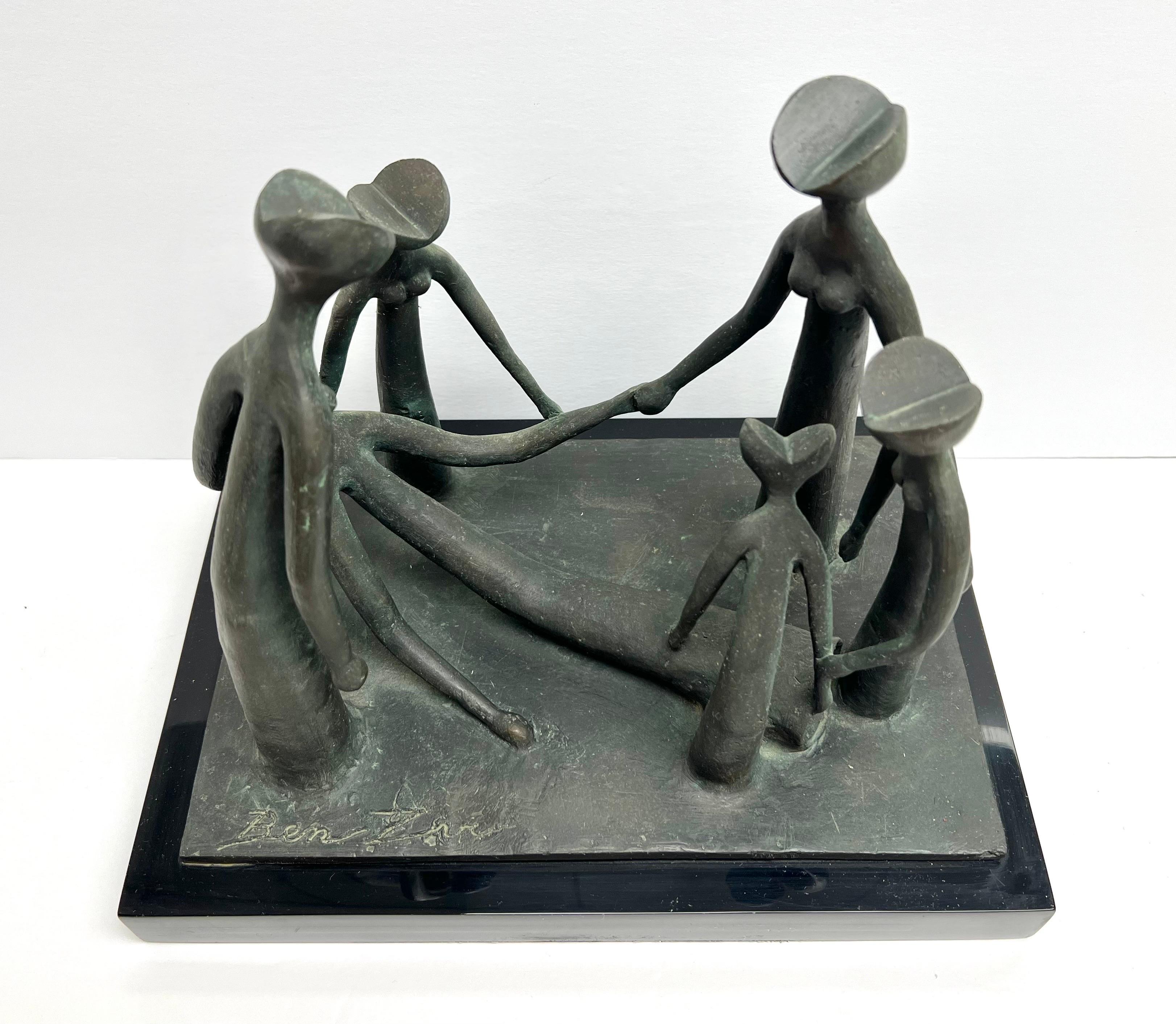 Sculpture moderne en bronze de Ben Zvi Bon état - En vente à Miami, FL