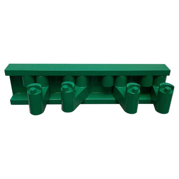 Benanti and Brunori for Velca Green Wall Hook Coat Rack