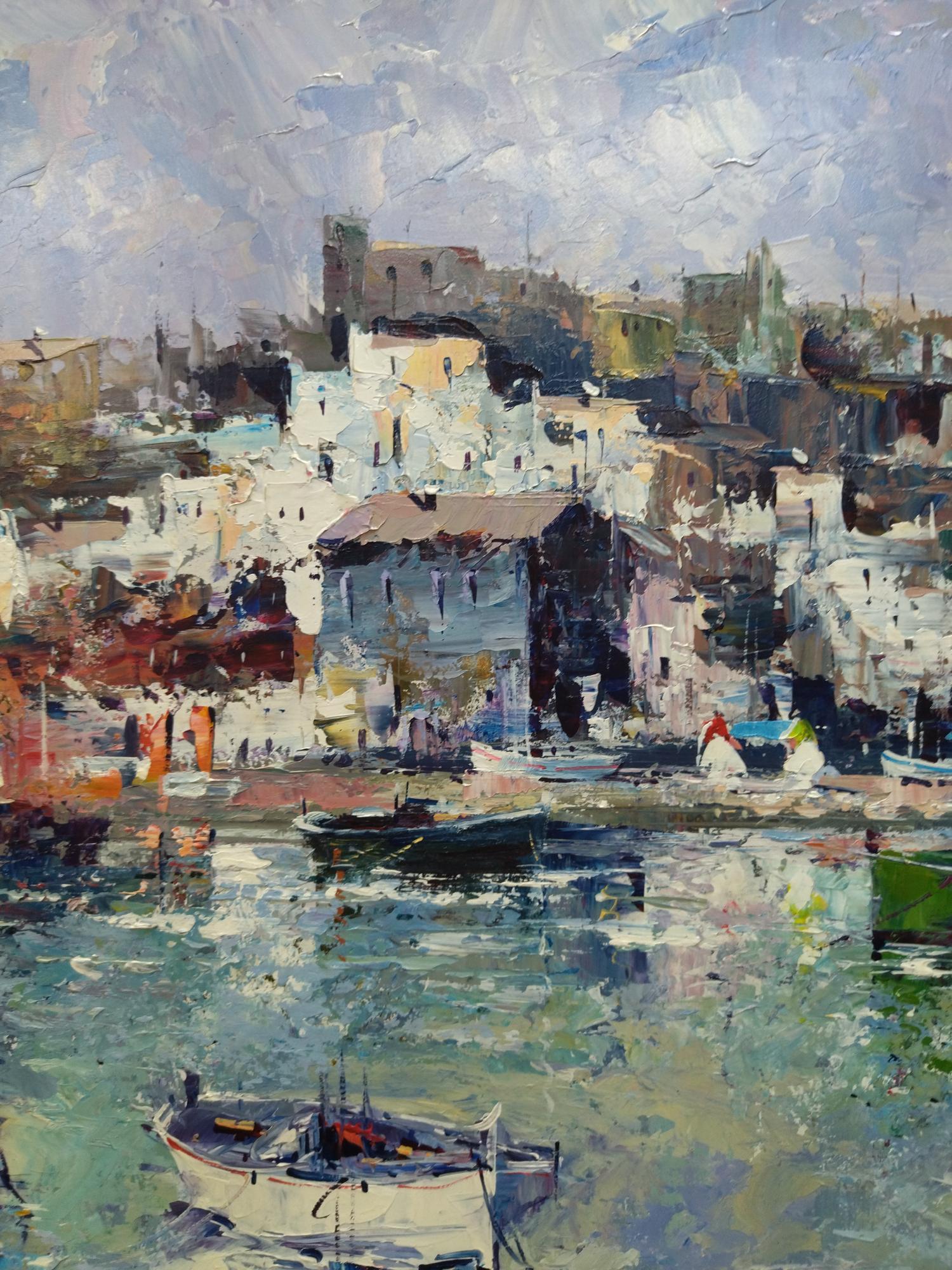 Benavente Solís  Paysage - expressionniste original en vente 2