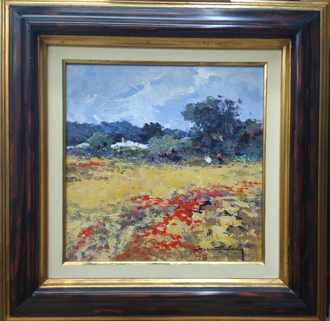 Benavente Solis 9 Campo de Mallorca original expressionistisches Acrylgemälde
