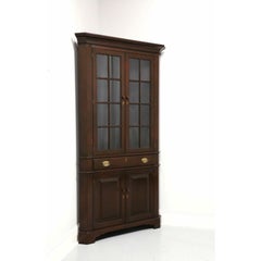 BENBOW'S Solid Mahogany Chippendale Large Scale Corner Cupboard / Cabinet