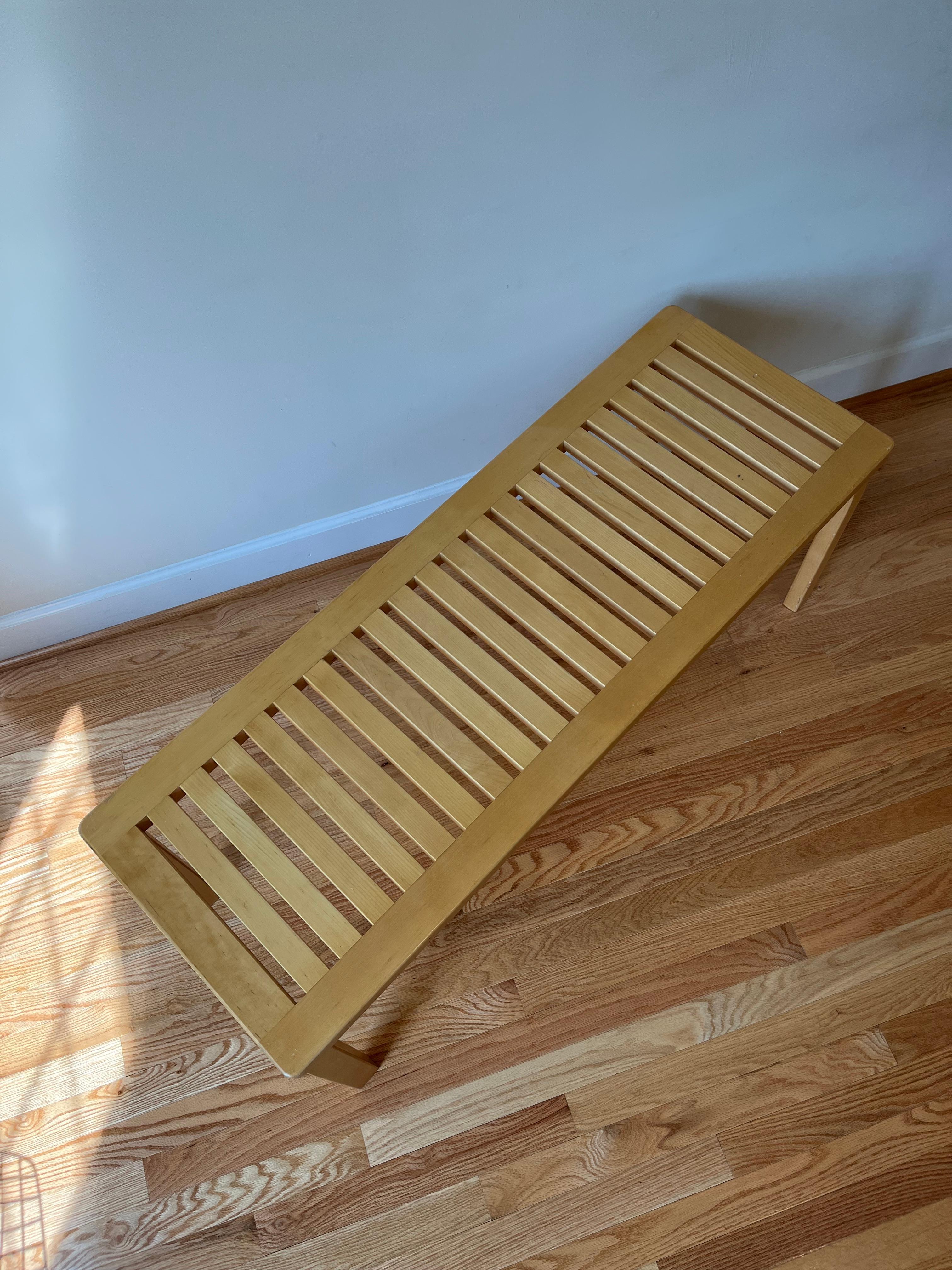 Bench 153A by Alvar Aalto for Artek In Good Condition In Centreville, VA