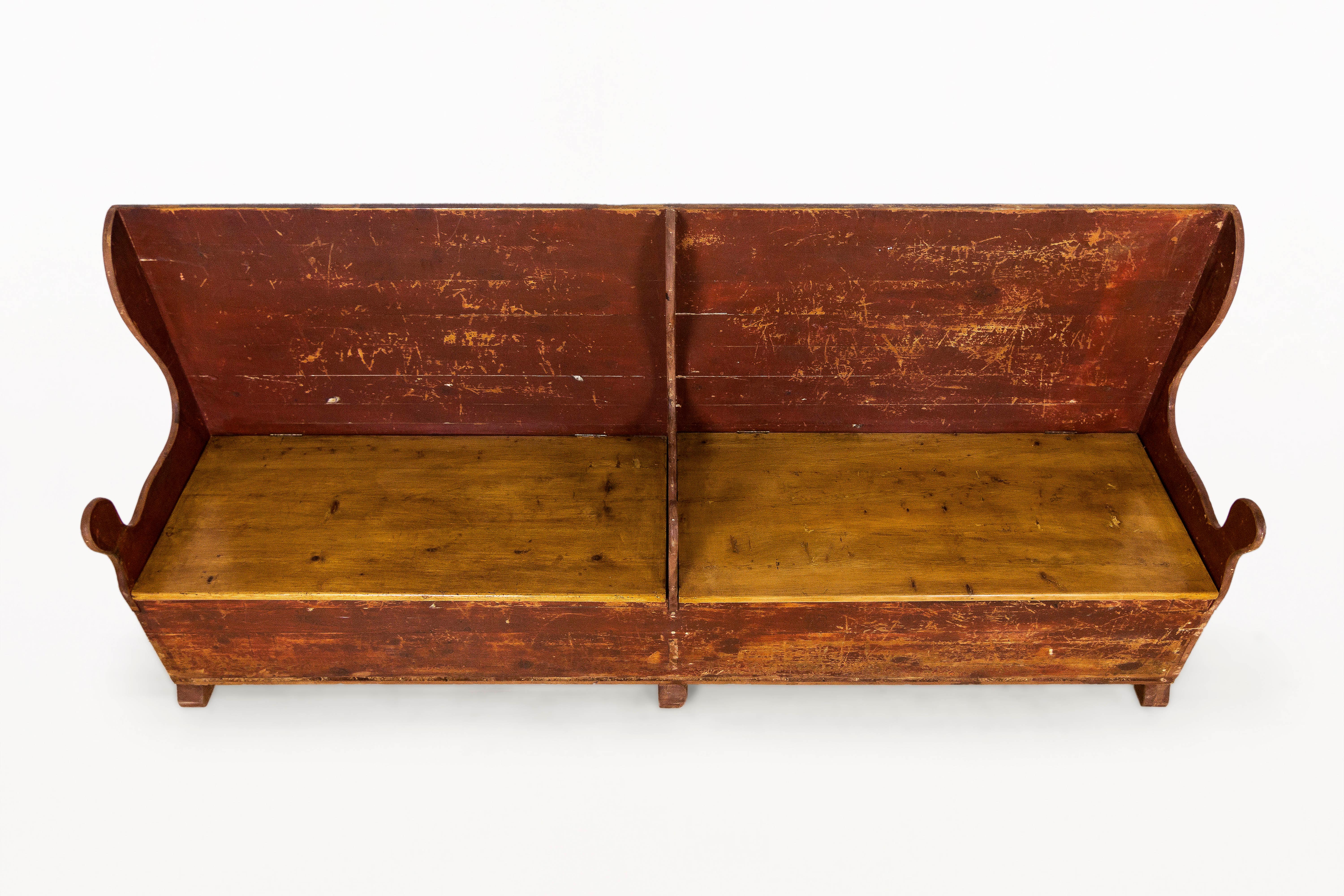 Painted Bench, 19th Century, England For Sale