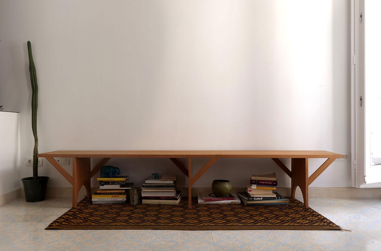 Oregon Pine Bench with Oil Finish

This bench, made from Oregon pine with an oil finish, is inspired by the classic Shaker meeting house bench. Shaker furniture is considered one of the foundations of contemporary design due to its minimalist