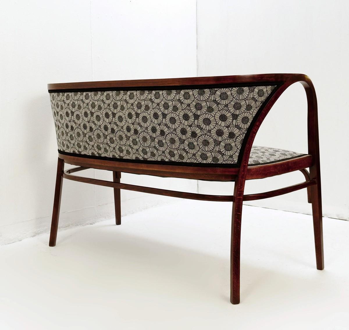 Mid-Century Modern Bench '6217' by Marcel Kammerer for Thonet, circa 1911