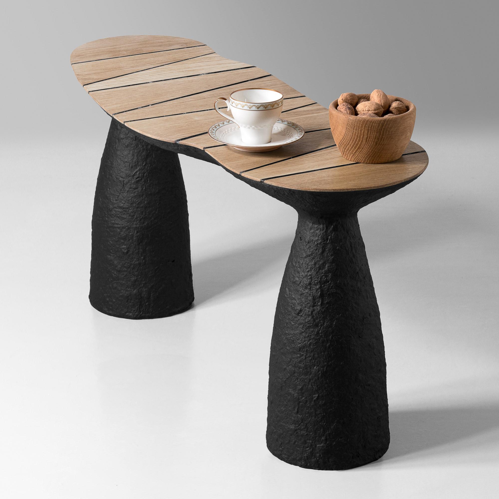 Hand-Crafted Bench Brutalist Interior Accent by Donatas Žukauskas For Sale
