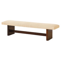 Bench by Celina Decorações, Rosewood and Fabric, Brazilian Midcentury, 1960s