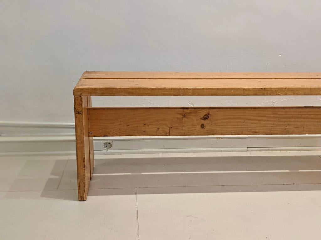 Mid-Century Modern Bench by Charlotte Perriand for Les Arcs For Sale