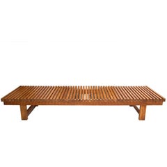 Bench by Charlotte Perriand from Les Arcs Ski Resort Pinewood, circa 1960 France