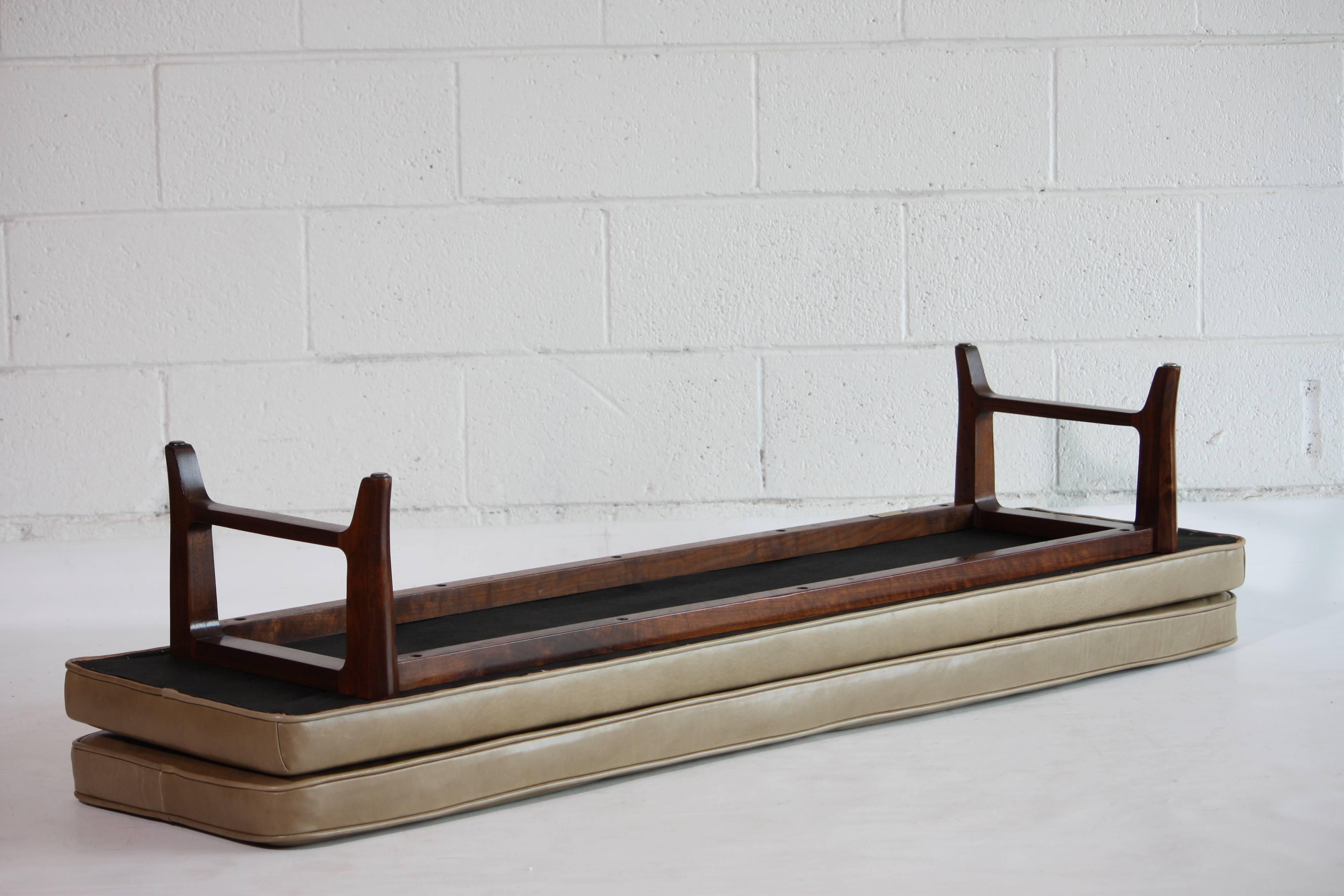 Leather Bench by Edward Wormley for Dunbar