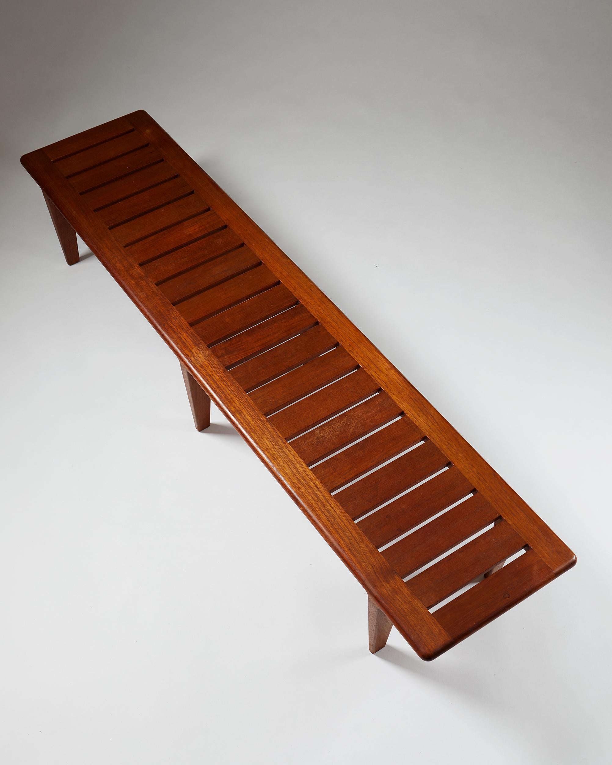 Danish Bench by Hans Wegner, Denmark, 1950s For Sale