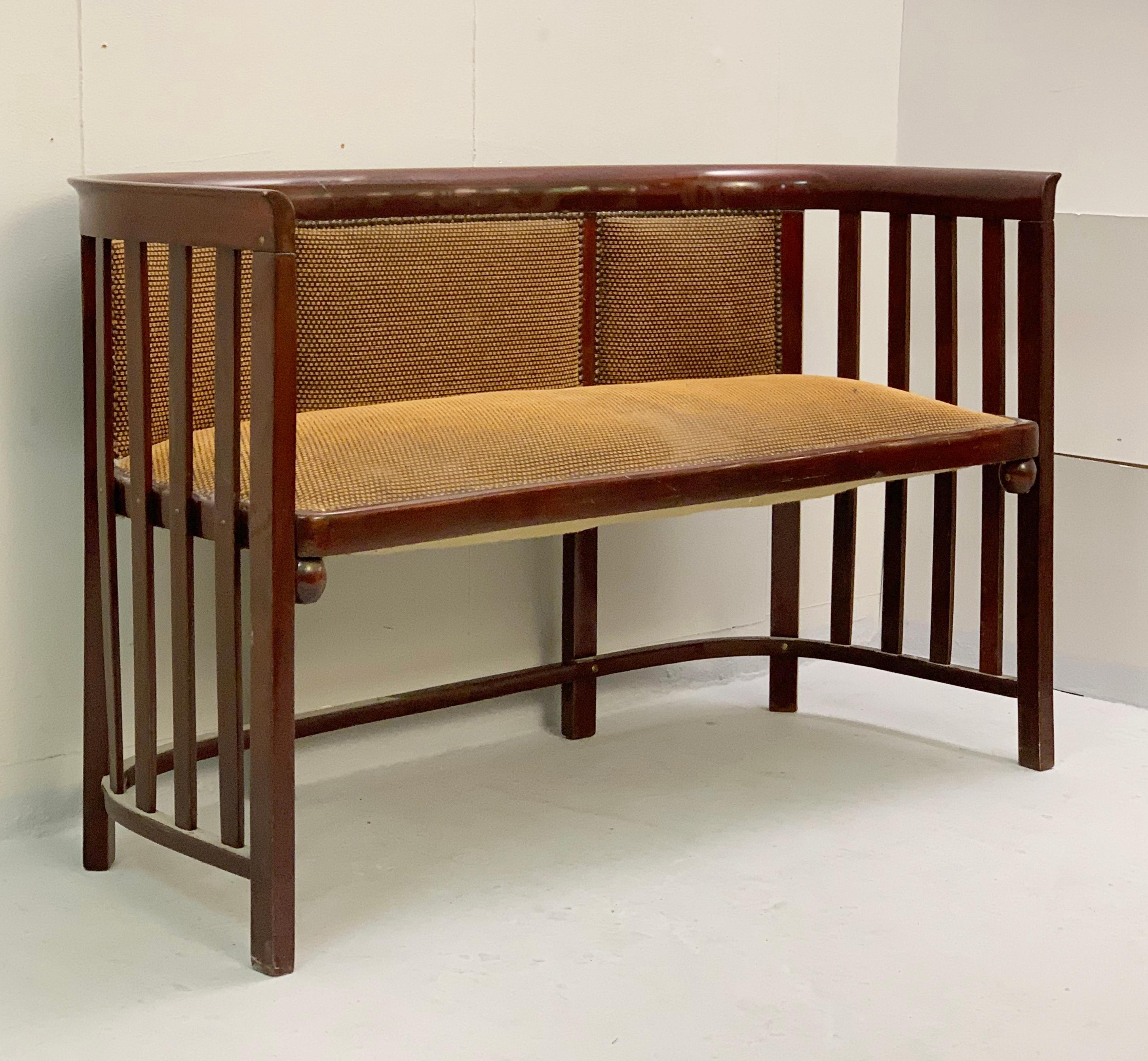 Bench by Josef Hoffman -Austria, circa 1900s In Good Condition In Brussels, BE