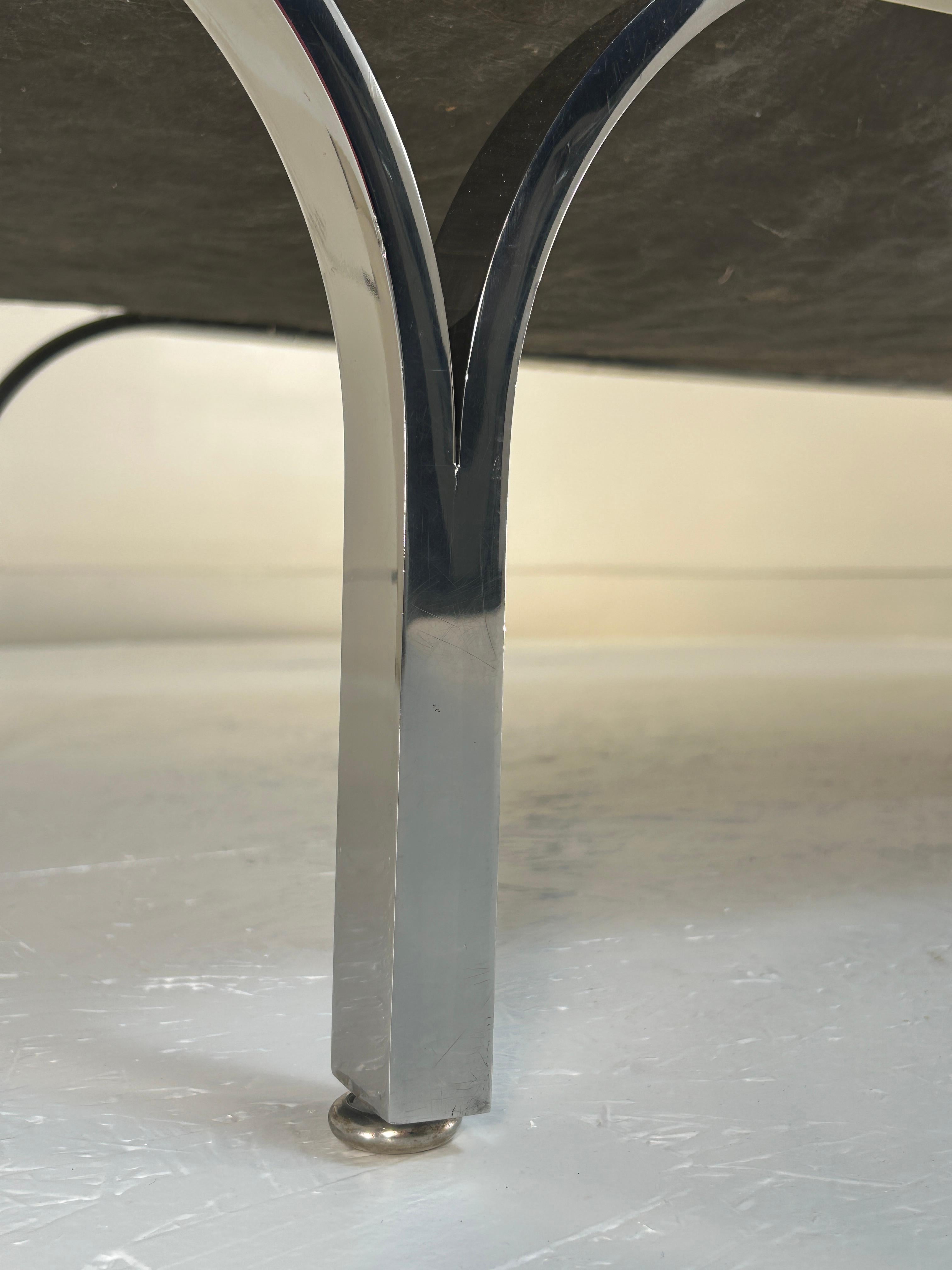 Banc en acier inoxydable de Laverne Originals Bon état - En vente à South Charleston, WV