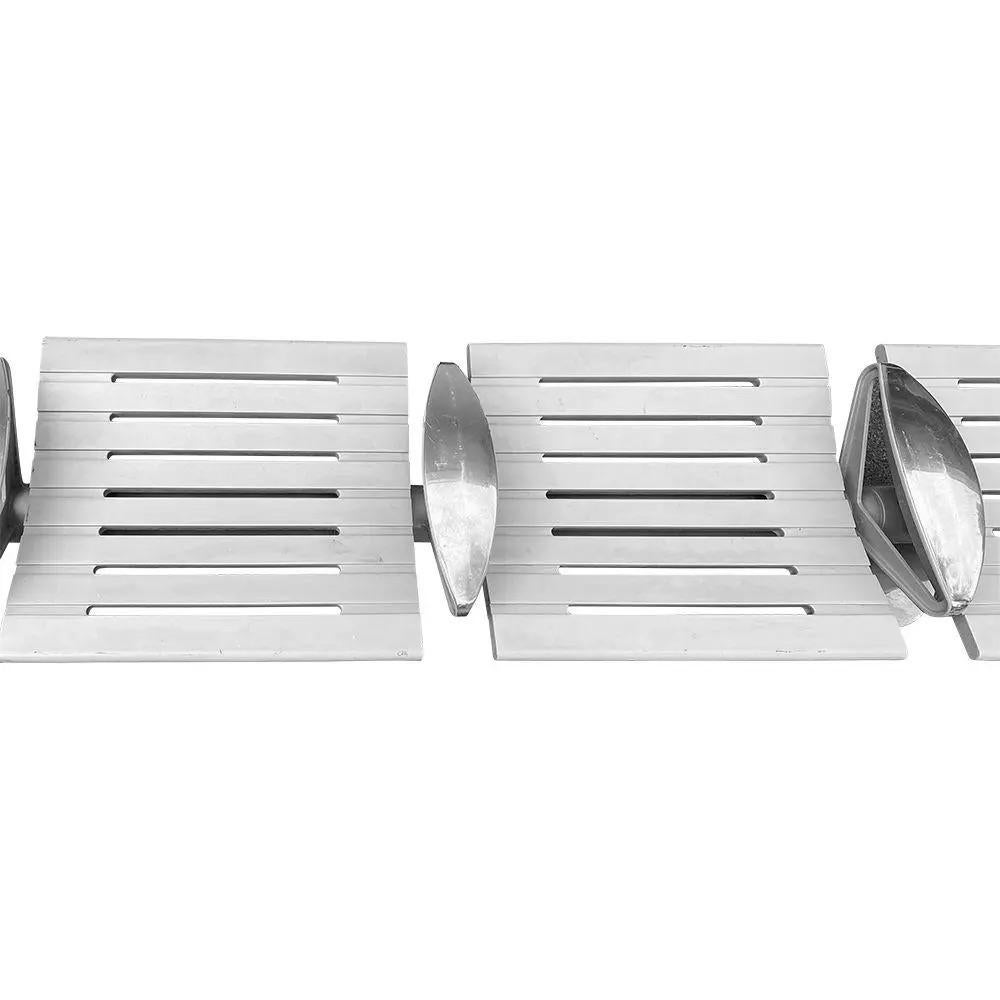 Chrome Banc d'Oswaldo Borsani pour Tecno en vente