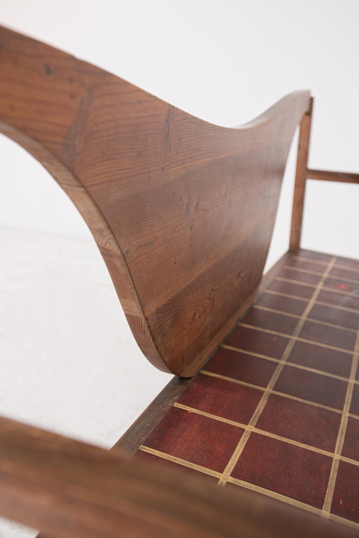 Bench by Paolo Buffa in Wood, 1950 6