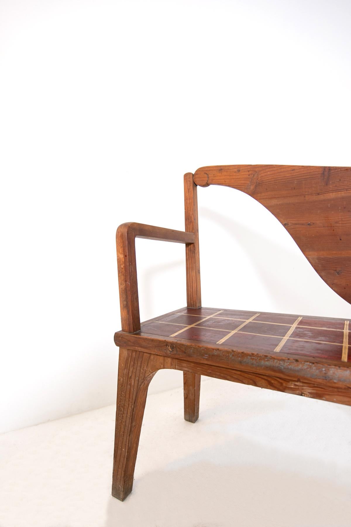 Bench by Paolo Buffa in Wood, 1950 8