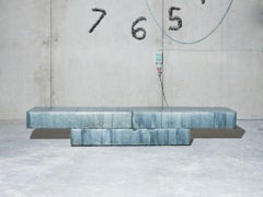 Céramique de banc émaillée contemporaine