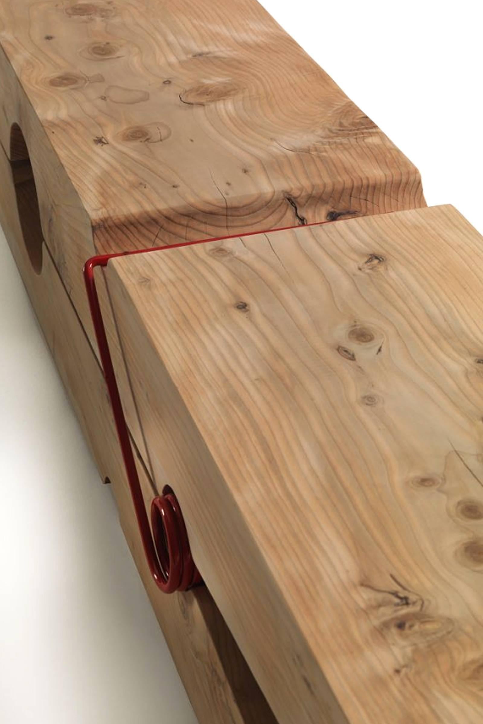 Bench Clothespin aus massivem natürlichem Zedernholz im Zustand „Neu“ im Angebot in Paris, FR