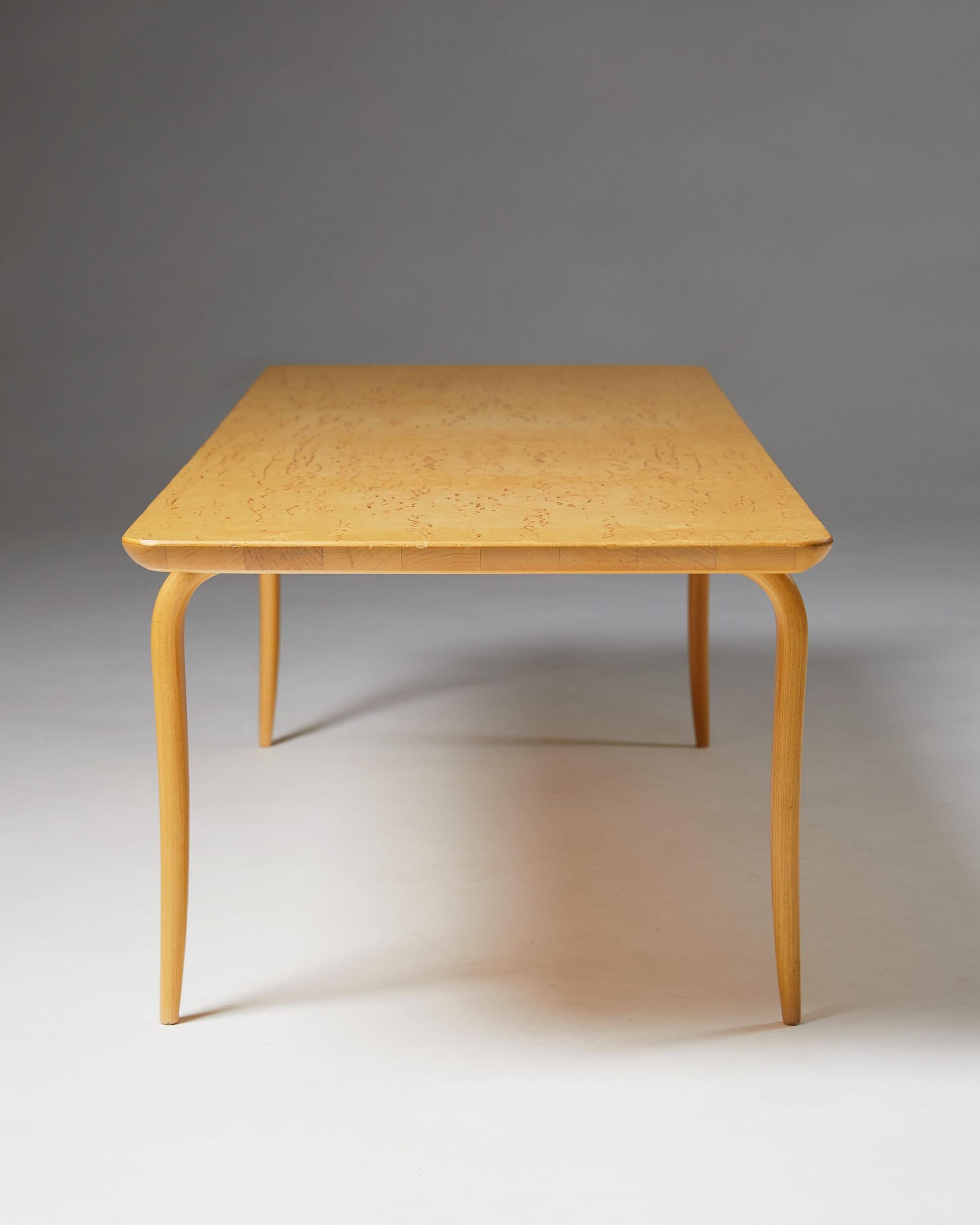 Bench/Coffee Table “Annika” Designed by Bruno Mathsson In Excellent Condition In Stockholm, SE