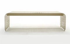 Bench / Coffee Table in Off White / Ivory by Yves Behar for Orange 22