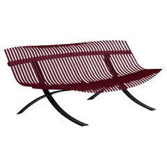 Bench Fermob Charivari design Juliette Liberman - Black Cherry