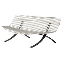 Sitzbank Fermob Charivari design Juliette Liberman - Clay Grey
