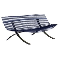 Bench Fermob Charivari design Juliette Liberman - Deep blue