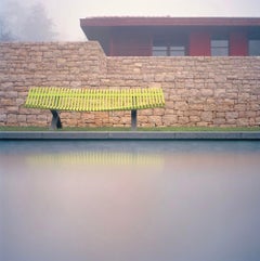 Bench Fermob Charivari design Juliette Liberman - Frosted Lemon