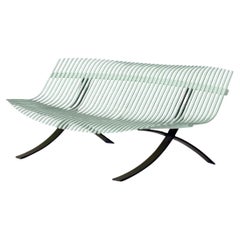 Bench Fermob Charivari design Juliette Liberman - Ice Mint