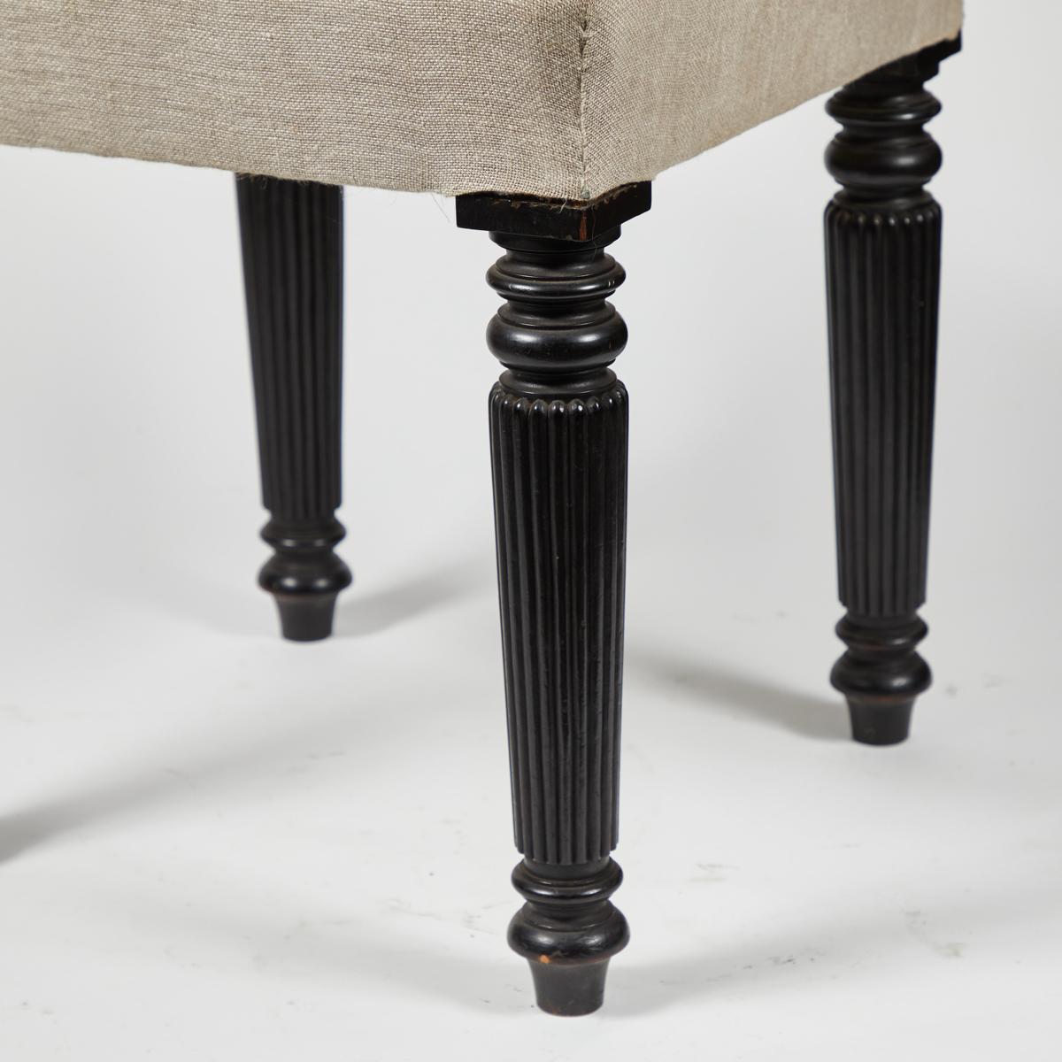 19th Century Ebonized Bench 2