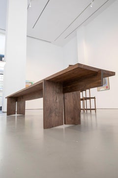 Bench from black walnut by Frank Buschmann