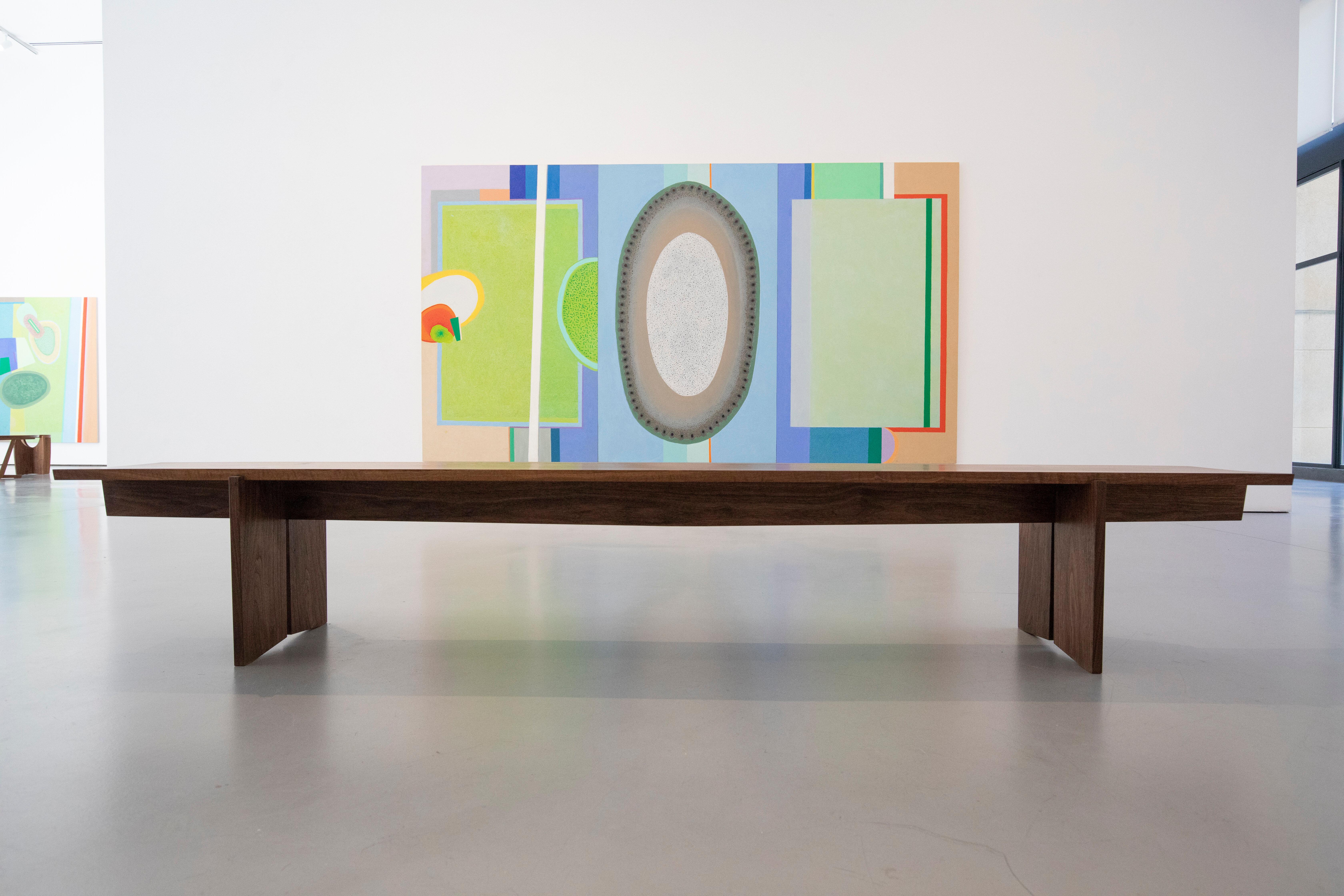 Banco de nogal negro de Frank Buschmann Madera dura en venta