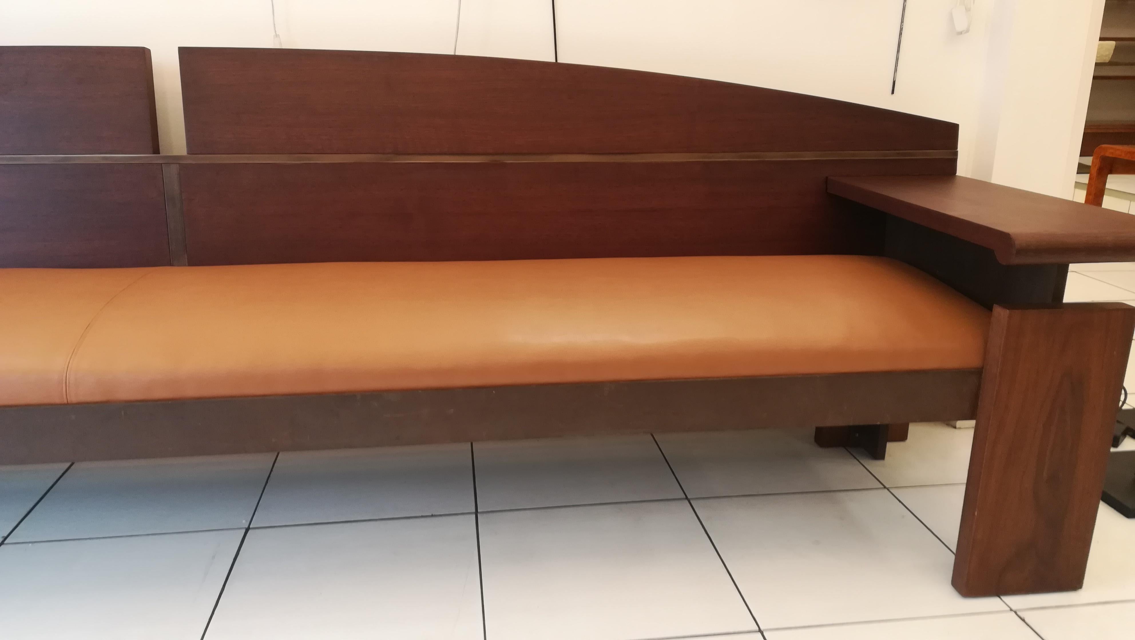 Mid-Century Modern Bench from the French Senat, Palais du luxembourg, circa 1970 For Sale