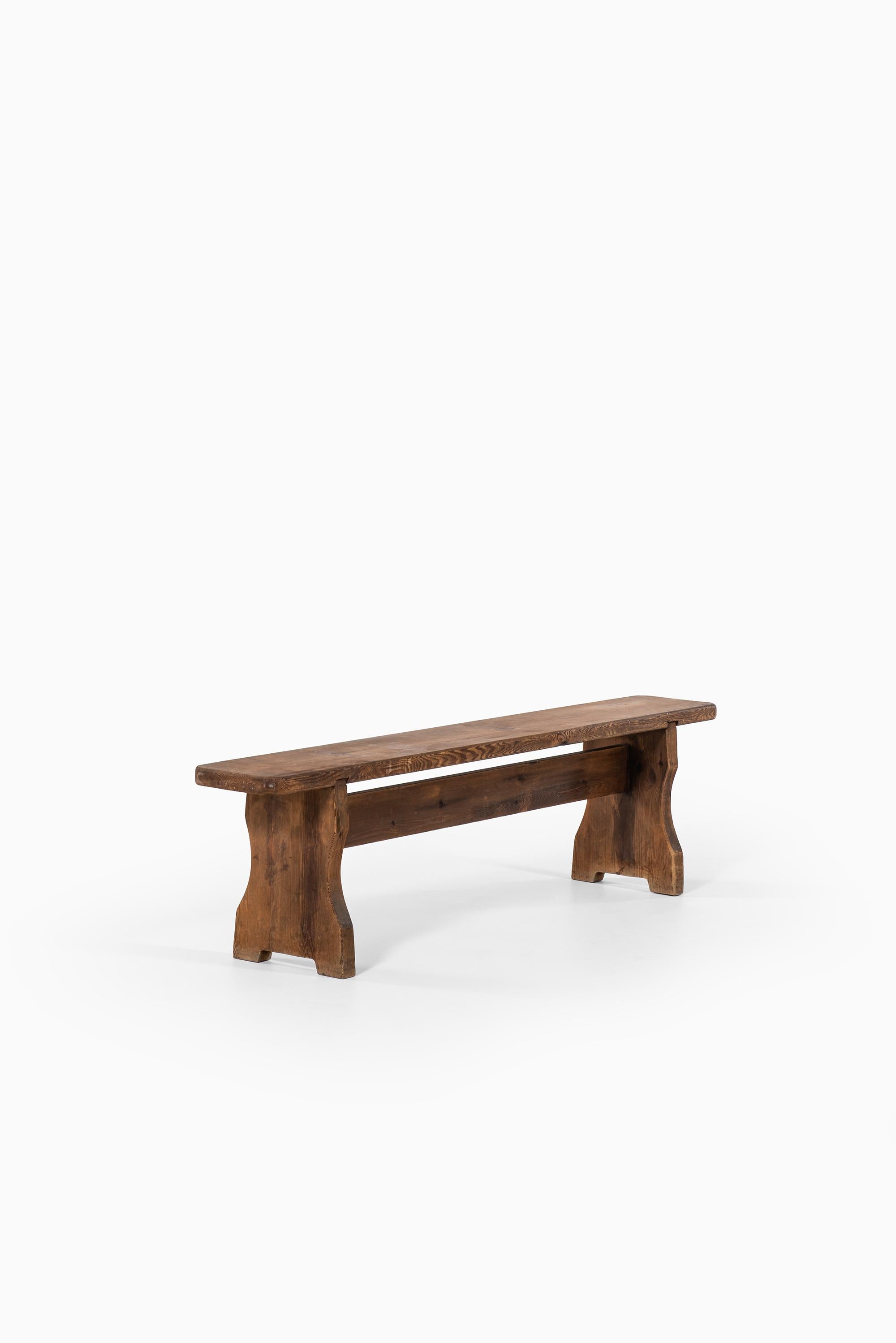 Bench in Acid Treated Pine Produced in Sweden 1