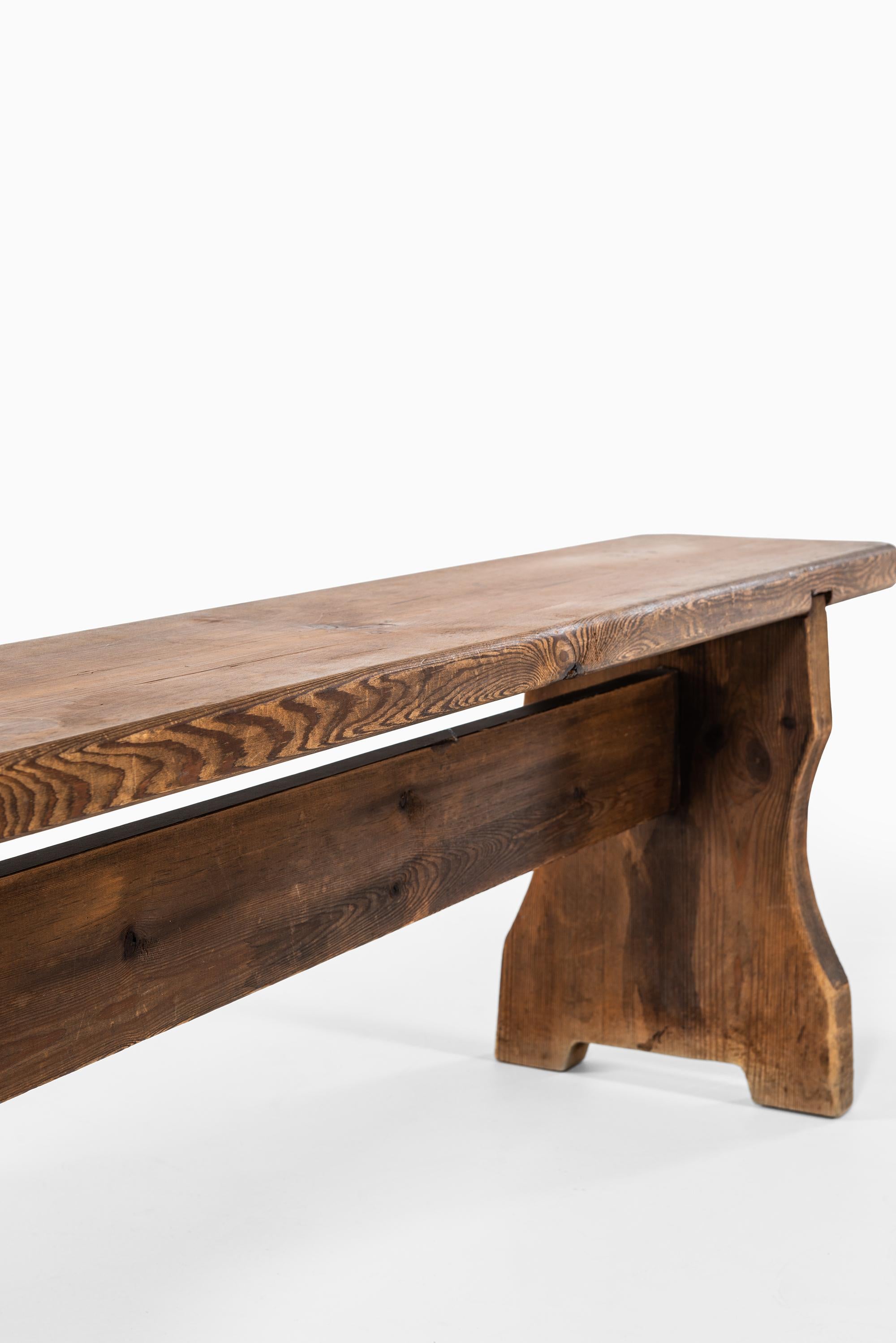 Bench in Acid Treated Pine Produced in Sweden 2