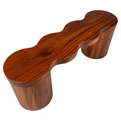 Bench in African Mahogany by Mark Leblanc for Mark Leblanc Studios, USA, c. 2024