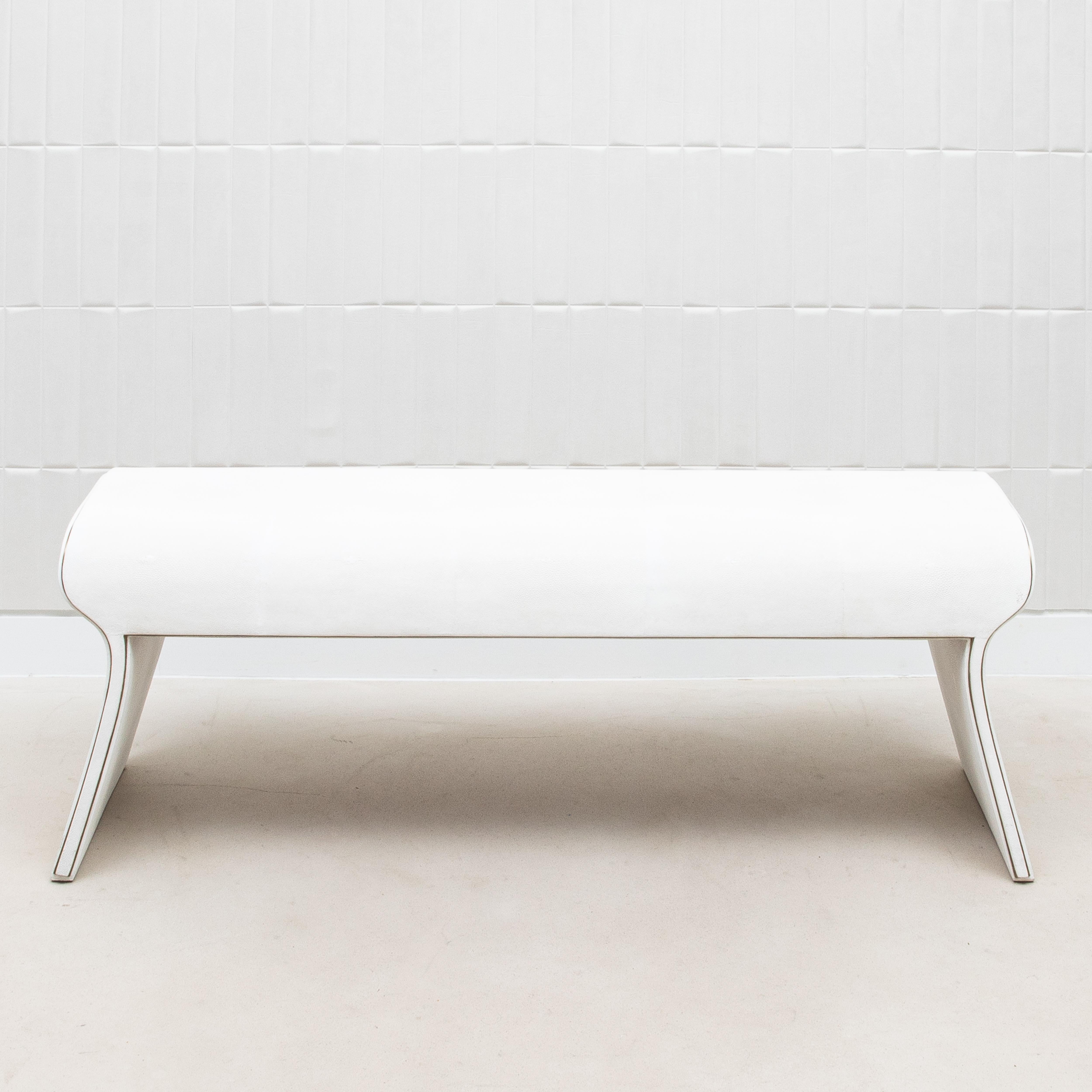 Bench in Black Oak with Bronze Patina Brass Legs by Kifu Paris For Sale 6