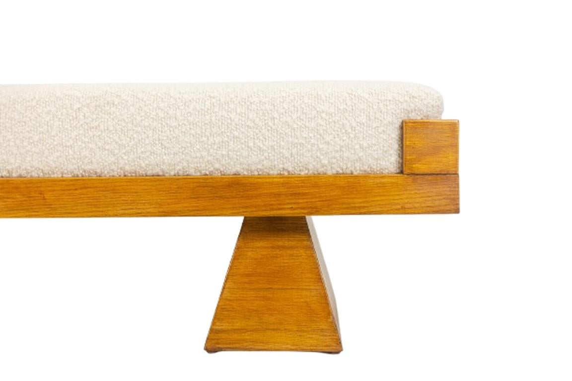 XXIe siècle et contemporain Banc en frêne blond. Travail artisanal italien en petites séries. Contemporain. en vente
