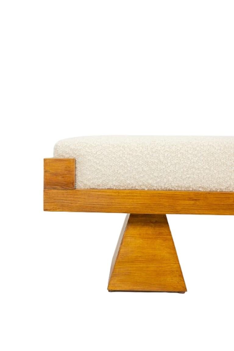 Frêne Banc en frêne blond. Travail artisanal italien en petites séries. Contemporain. en vente