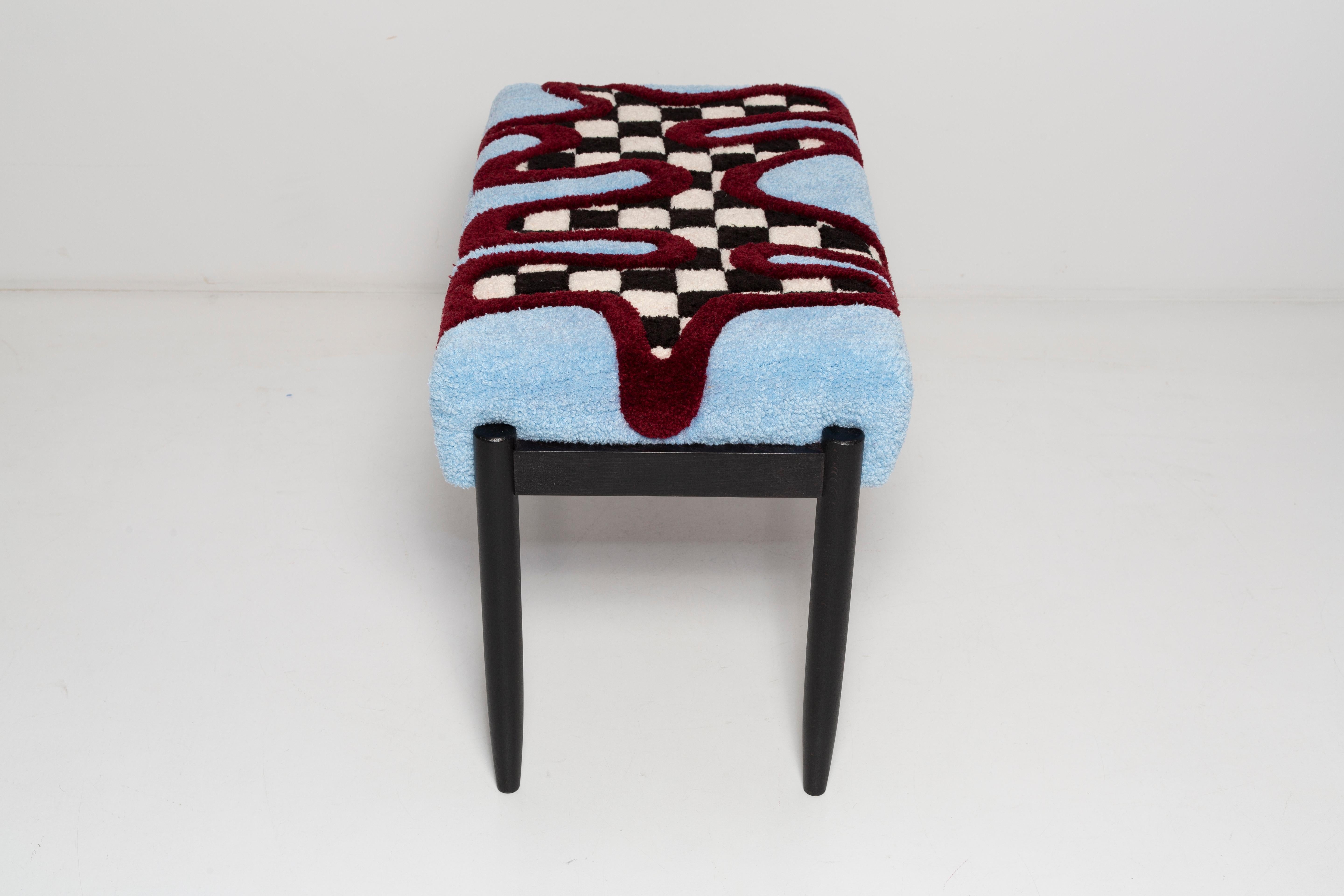 Polonais Banc en laine touffetée à la main, par Vintola Studio, Europe, Pologne en vente