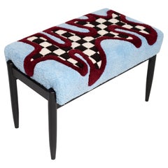 Banco en Lana Tufting a Mano by Vintola Studio, Asiento Tufting a Mano Multicolor