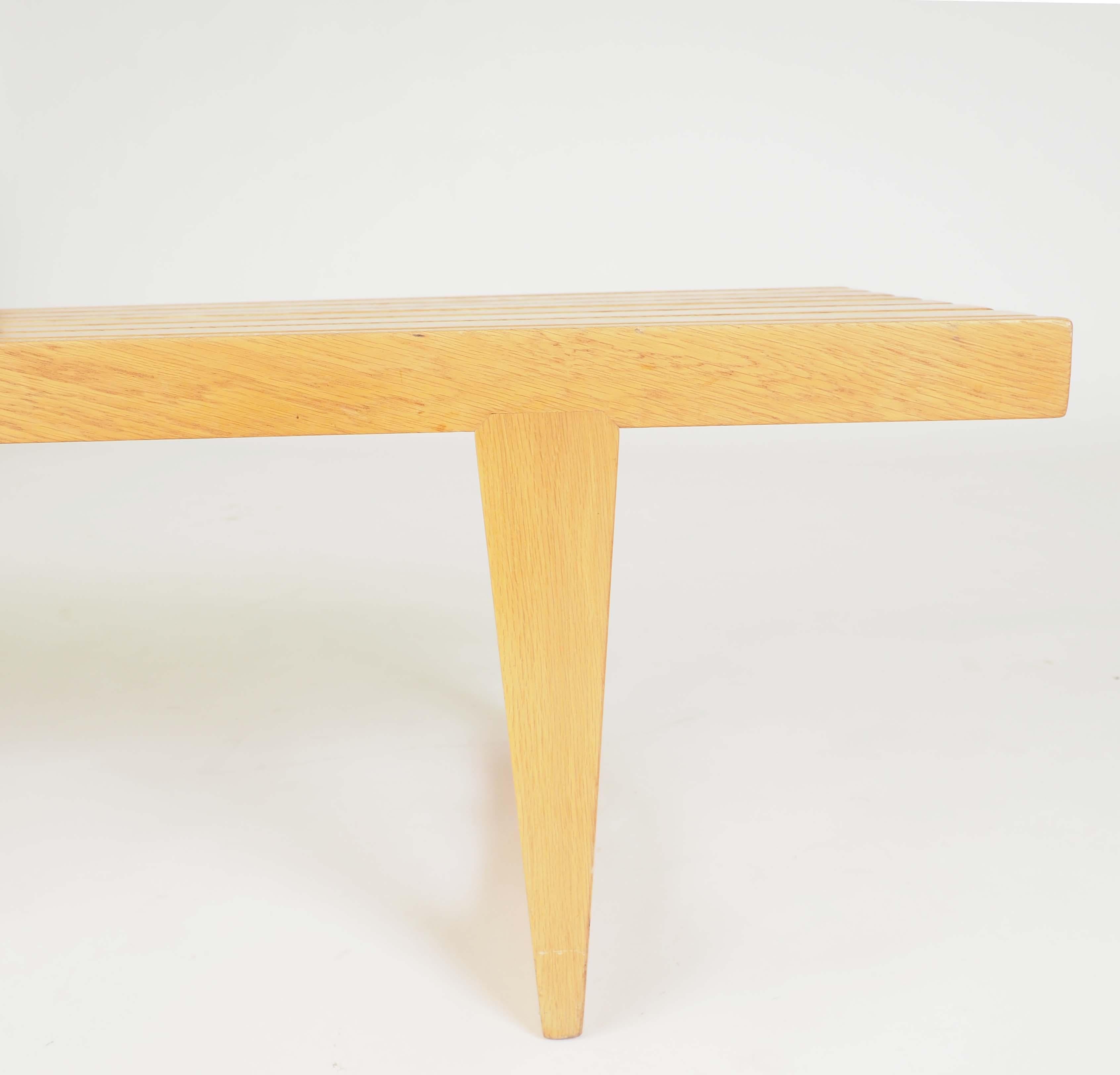 Bench in Solid Oak, Tokyo, by Yngvar Sandström for NK, Sweden For Sale 1