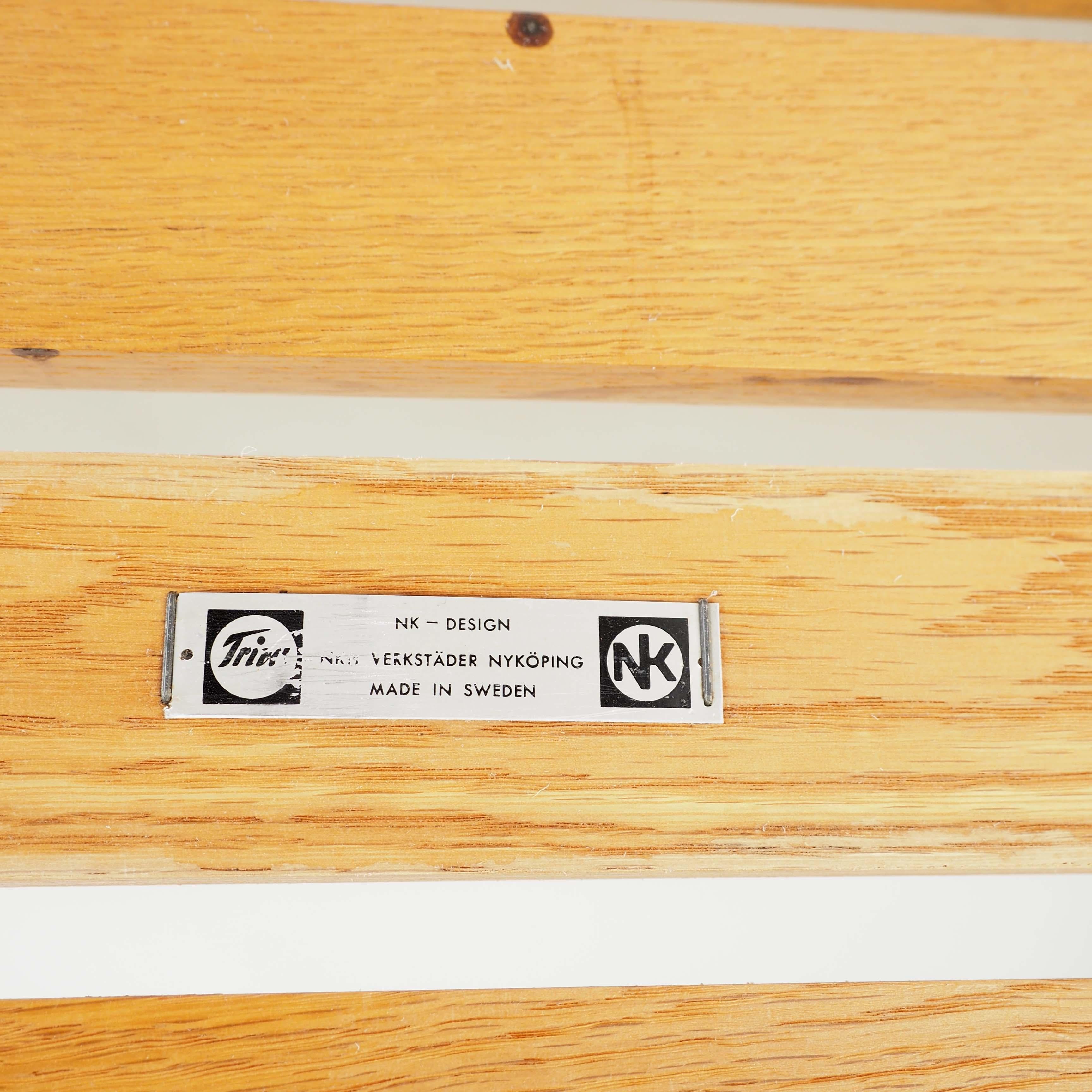 Banc en chêne massif, Tokyo, par Yngvar Sandstrm pour NK, Suède en vente 2