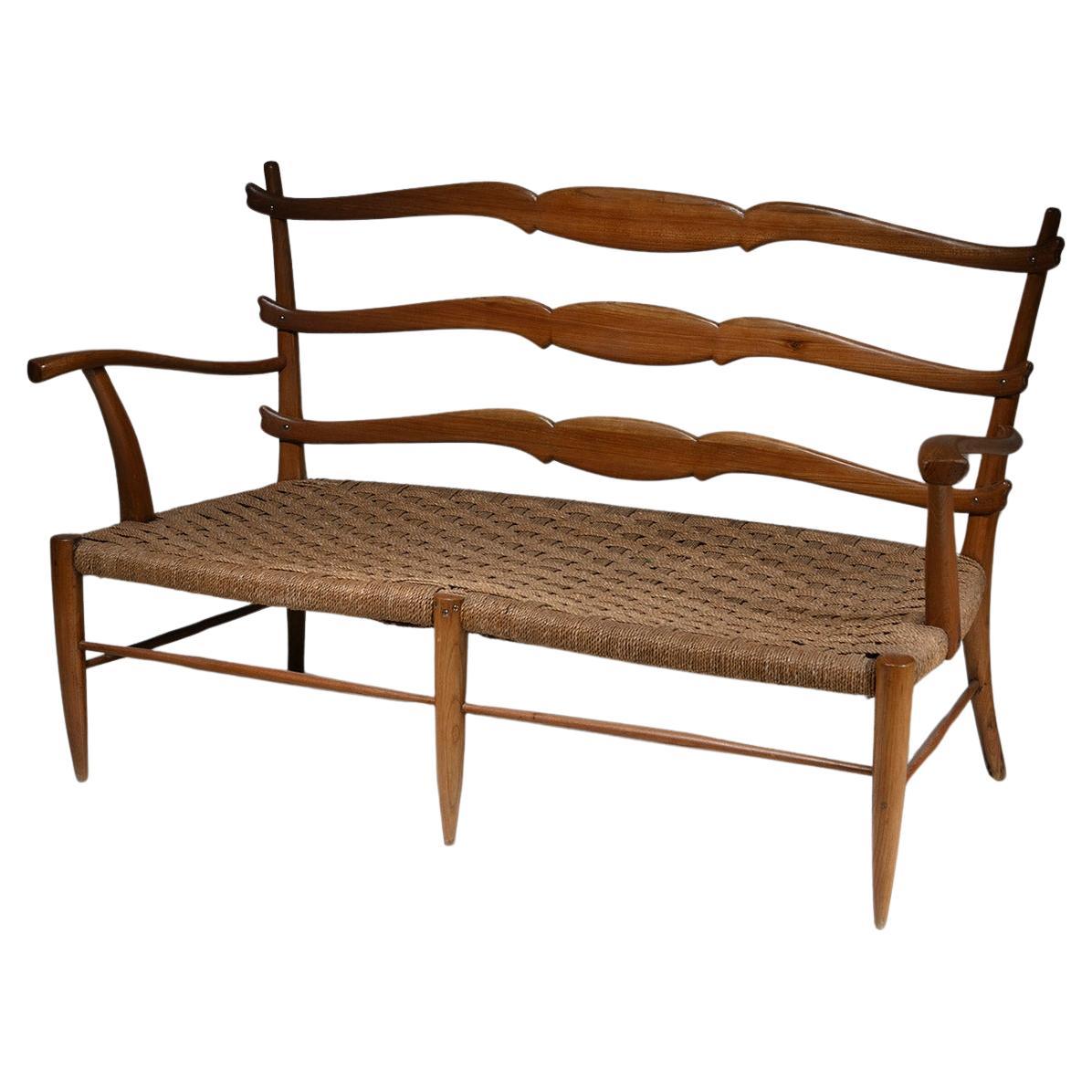 Bench in the Style of Paolo Buffa, Italy, 1950s