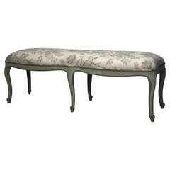 Antique Bench Italian Style with Cabriole Legs